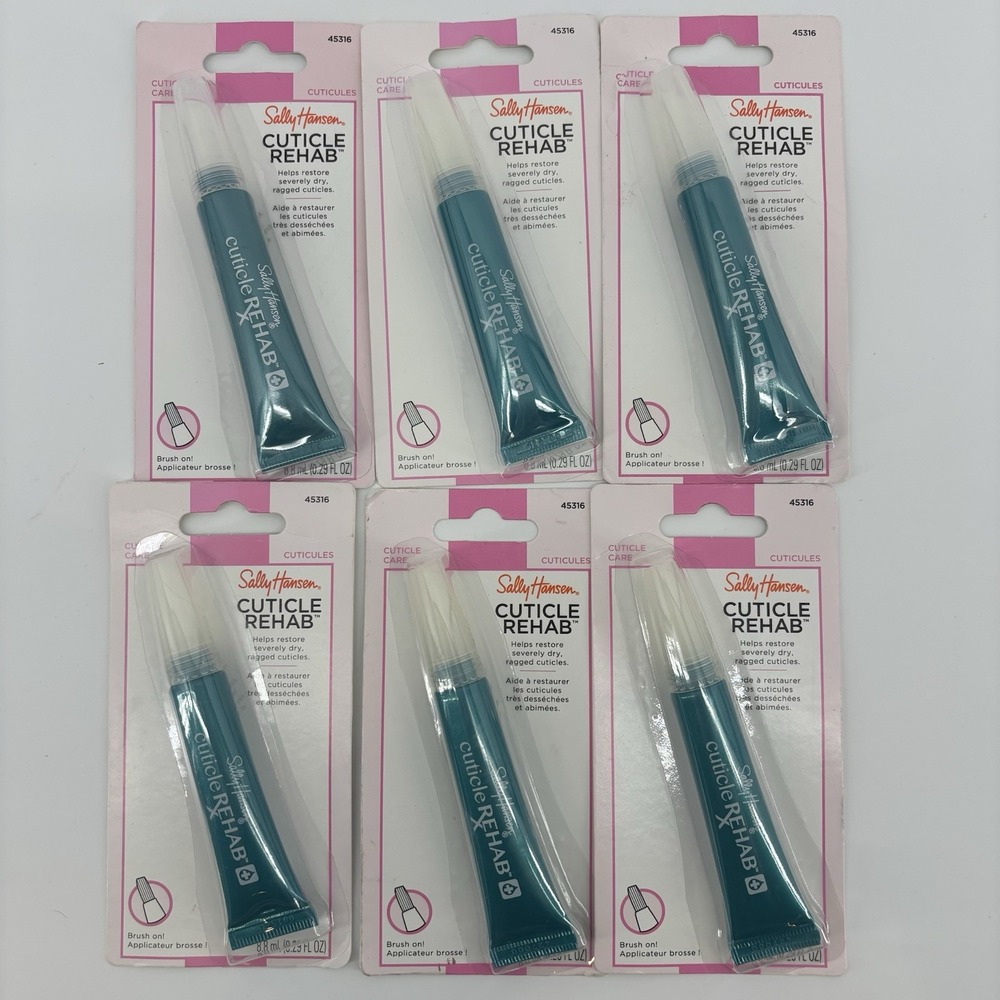 Sally Hansen #45316 CUTICLE REHAB Restores Severely Dry Ragged Cuticles Lot Of 6